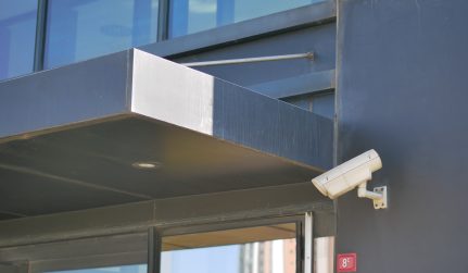 cctv security camera operating outdoor photo